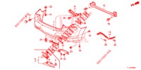PARAGOLPES TRASERO  para Honda ACCORD DIESEL 2.2 LUXURY 4 Puertas 5 velocidades automática 2014