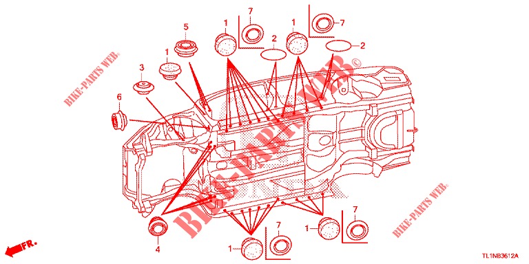 ANILLO (INFERIEUR) para Honda ACCORD DIESEL 2.2 LUXURY 4 Puertas 5 velocidades automática 2014