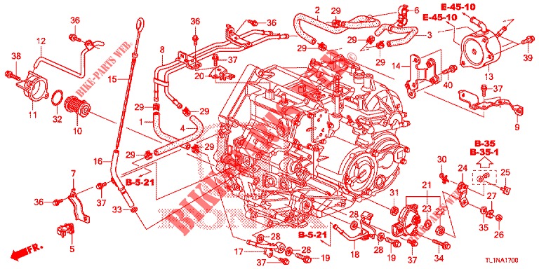 INDICADOR NIVEL ACEITE/TUBERIA ATF (DIESEL) para Honda ACCORD DIESEL 2.2 LUXURY 4 Puertas 5 velocidades automática 2014