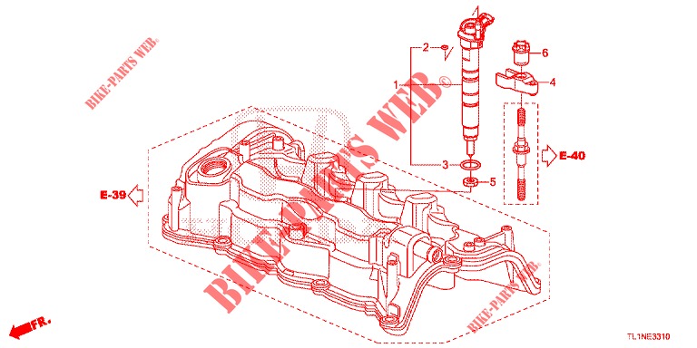 INYECTOR DE COMBUSTIBLE (DIESEL) para Honda ACCORD DIESEL 2.2 LUXURY 4 Puertas 5 velocidades automática 2014