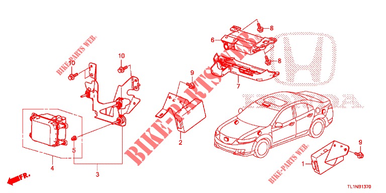 RADAR/LKAS  para Honda ACCORD DIESEL 2.2 LUXURY 4 Puertas 5 velocidades automática 2014