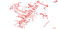 PARAGOLPES TRASERO  para Honda ACCORD DIESEL 2.2 EXECUTIVE H 4 Puertas 6 velocidades manual 2014