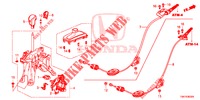 PALANCA SELECTORA (LH) (2) para Honda CIVIC 1.5 CONFORT 4 Puertas 6 velocidades manual 2017