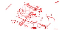 PARAGOLPES TRASERO  para Honda CIVIC 1.5 ELEGANCE 4 Puertas 6 velocidades manual 2017