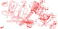 ASIENTO TRASERO/CINTURON SEGURIDAD (G.) para Honda CIVIC 1.8 COMFORT 5 Puertas 6 velocidades manual 2012