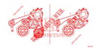 CORREA DE ALTERNADOR (1.8L) para Honda CIVIC 1.8 COMFORT 5 Puertas 6 velocidades manual 2012