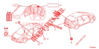 EMBLEMAS/ETIQUETAS DE PRECAUCION  para Honda CIVIC 1.8 COMFORT 5 Puertas 6 velocidades manual 2012