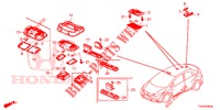 LUZ INTERIOR  para Honda CIVIC 1.8 COMFORT 5 Puertas 5 velocidades automática 2012