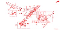 LUZ TRASERA/LUZ DE LICENCIA (PGM FI)  para Honda CIVIC 1.8 COMFORT 5 Puertas 5 velocidades automática 2012