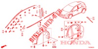 MOLDURA/PROTECTOR  para Honda CIVIC 1.8 S 5 Puertas 6 velocidades manual 2012