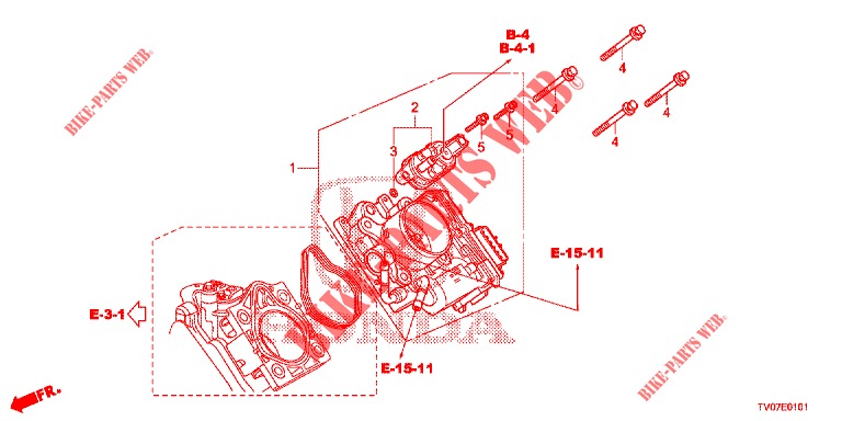 CUERPO MARIPOSA GASES (1.8L) para Honda CIVIC 1.8 S 5 Puertas 5 velocidades automática 2012