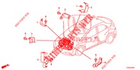APOYO DE GRUPO DE CABLE DE MOTOR (DIESEL) (2.2L) para Honda CIVIC DIESEL 2.2 ELEGANCE 5 Puertas 6 velocidades manual 2012
