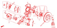 FRENO DELANTERO  para Honda CIVIC 1.4 COMFORT 5 Puertas 6 velocidades manual 2013