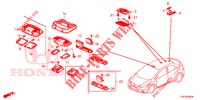 LUZ INTERIOR  para Honda CIVIC 1.4 COMFORT 5 Puertas 6 velocidades manual 2013