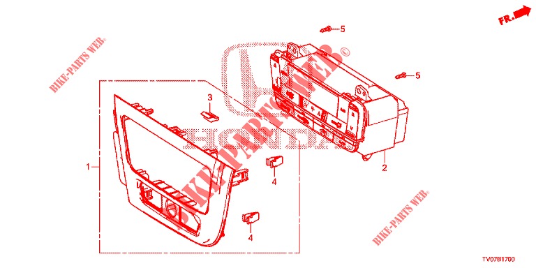 CONTROL DE CALEFACTOR (LH) para Honda CIVIC 1.4 COMFORT 5 Puertas 6 velocidades manual 2013