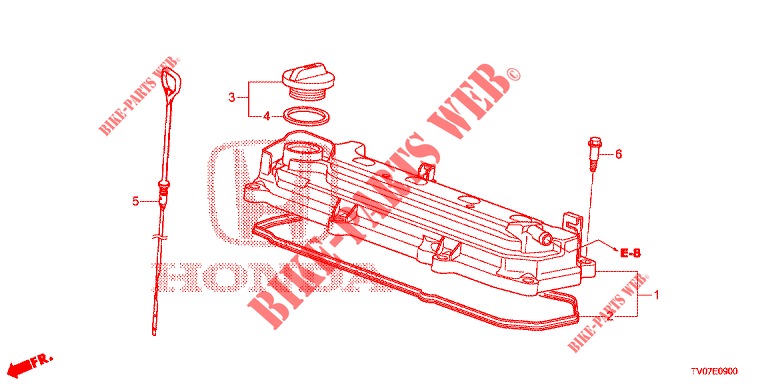 CUBIERTA CULATA CILINDRO (1.4L) para Honda CIVIC 1.4 COMFORT 5 Puertas 6 velocidades manual 2013