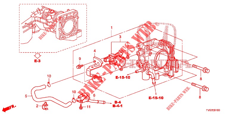CUERPO MARIPOSA GASES (1.4L) para Honda CIVIC 1.4 COMFORT 5 Puertas 6 velocidades manual 2013