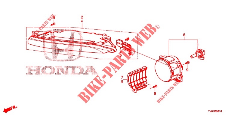 FAROS ANTINIEBLA / LUCES DE CONDUCCIÓN para Honda CIVIC 1.4 COMFORT 5 Puertas 6 velocidades manual 2013