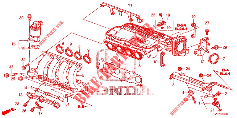 MULTIPLE DE ADMISION (1.4L) para Honda CIVIC 1.4 COMFORT 5 Puertas 6 velocidades manual 2013