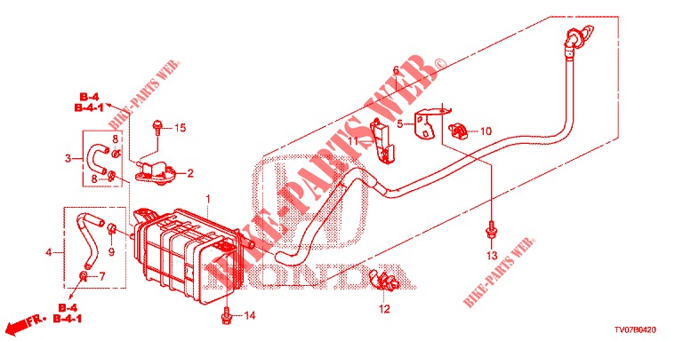 RECIPIENTE  para Honda CIVIC 1.4 COMFORT 5 Puertas 6 velocidades manual 2013