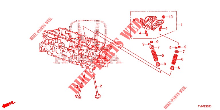 VALVULA/BRAZO DE BALANCIN (1.4L) para Honda CIVIC 1.4 COMFORT 5 Puertas 6 velocidades manual 2013