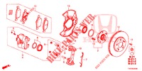 FRENO DELANTERO  para Honda CIVIC 1.4 EXECUTIVE 5 Puertas 6 velocidades manual 2013