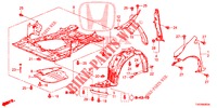 GUARDABARROS DELANTERO  para Honda CIVIC 1.4 EXECUTIVE 5 Puertas 6 velocidades manual 2013
