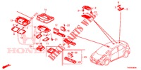 LUZ INTERIOR  para Honda CIVIC 1.4 EXECUTIVE 5 Puertas 6 velocidades manual 2013