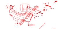 PARAGOLPES TRASERO  para Honda CIVIC 1.4 EXECUTIVE 5 Puertas 6 velocidades manual 2013