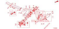 LUZ TRASERA/LUZ DE LICENCIA (PGM FI)  para Honda CIVIC 1.8 EXECUTIVE 5 Puertas 6 velocidades manual 2013
