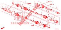EJE DE IMPULSION DEL./EJE MEDIO (DIESEL) (2.2L) para Honda CIVIC DIESEL 2.2 EXECUTIVE 5 Puertas 6 velocidades manual 2013