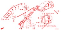 MOLDURA/PROTECTOR  para Honda CIVIC DIESEL 2.2 EXECUTIVE 5 Puertas 6 velocidades manual 2013