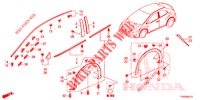 MOLDURA/PROTECTOR  para Honda CIVIC 1.4 ELEGANCE 5 Puertas 6 velocidades manual 2015
