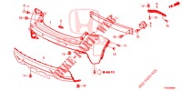 PARAGOLPES TRASERO  para Honda CIVIC 1.4 ELEGANCE 5 Puertas 6 velocidades manual 2015