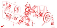 FRENO DELANTERO  para Honda CIVIC DIESEL 1.6 EXCLUSIVE 5 Puertas 6 velocidades manual 2015