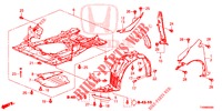 GUARDABARROS DELANTERO  para Honda CIVIC 1.4 COMFORT 5 Puertas 6 velocidades manual 2016