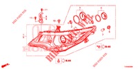FARO DELANTERO  para Honda CIVIC 1.4 ELEGANCE 5 Puertas 6 velocidades manual 2016