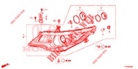 FARO DELANTERO  para Honda CIVIC DIESEL 1.6 EXECUTIVE NAVI EDITION X 5 Puertas 6 velocidades manual 2016