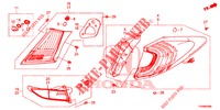 LUZ TRASERA/LUZ DE LICENCIA (PGM FI)  para Honda CIVIC DIESEL 1.6 EXECUTIVE NAVI EDITION X 5 Puertas 6 velocidades manual 2016