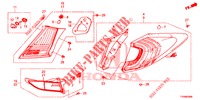LUZ TRASERA/LUZ DE LICENCIA (PGM FI)  para Honda CIVIC DIESEL 1.6 LIFSTYLE 5 Puertas 6 velocidades manual 2016