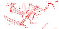 PARAGOLPES TRASERO  para Honda CIVIC DIESEL 1.6 LIFSTYLE 5 Puertas 6 velocidades manual 2016