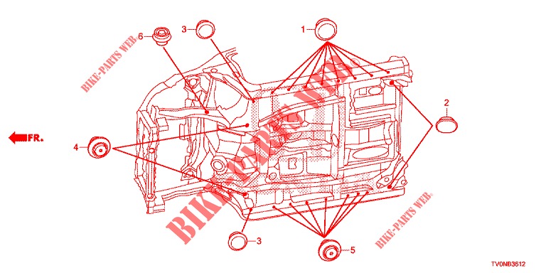 ANILLO (INFERIEUR) para Honda CIVIC DIESEL 1.6 LIFSTYLE 5 Puertas 6 velocidades manual 2016