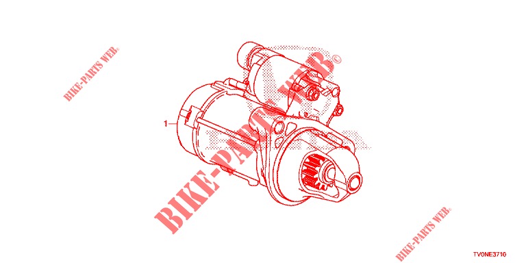 MOTOR DE ARRANQUE (DENSO) (DIESEL) para Honda CIVIC DIESEL 1.6 LIFSTYLE 5 Puertas 6 velocidades manual 2016