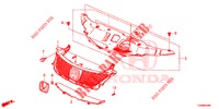 PARRILLA DELANTERA/MOLDURA  para Honda CIVIC 1.8 EXECUTIVE 5 Puertas 6 velocidades manual 2016