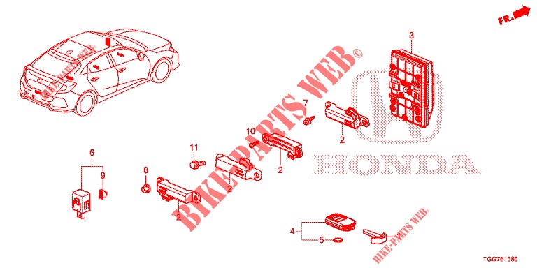 CONTROL DEL CUERPO DE LA UNIDAD DEL MÓDULO para Honda CIVIC  1.5 SPORT PLUS 5 Puertas automática completa 2017