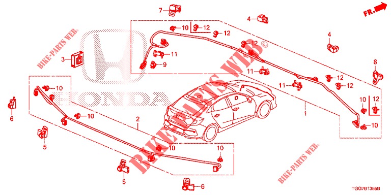 SENSOR DE ESTACIONAMIENTO  para Honda CIVIC  1.5 SPORT PLUS 5 Puertas automática completa 2017