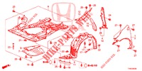 GUARDABARROS DELANTERO  para Honda CIVIC 1.8 SPORT 5 Puertas 6 velocidades manual 2014