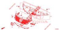 PARRILLA DELANTERA/MOLDURA  para Honda CIVIC TYPE R 5 Puertas 6 velocidades manual 2015