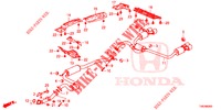 TUBERIA DE ESCAPE/SILENCIADOR (PGM FI)  para Honda CIVIC TYPE R 5 Puertas 6 velocidades manual 2015