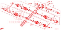 EJE DE IMPULSION DEL./EJE MEDIO (DIESEL) (1.6L) para Honda CIVIC TOURER DIESEL 1.6 COMFORT 5 Puertas 6 velocidades manual 2014